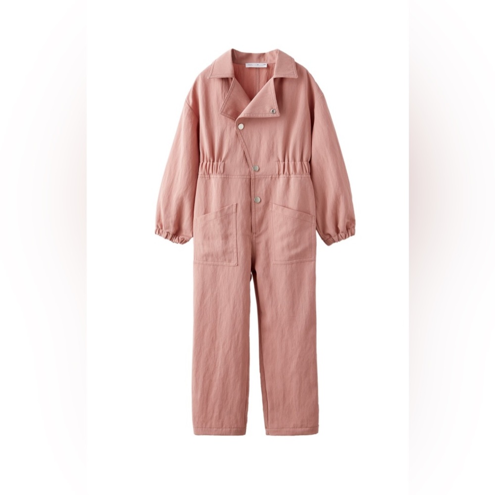 BNWT ZARA WRAP JUMPSUIT SZ 13-14 YEARS (64,6 INCHES) PINK